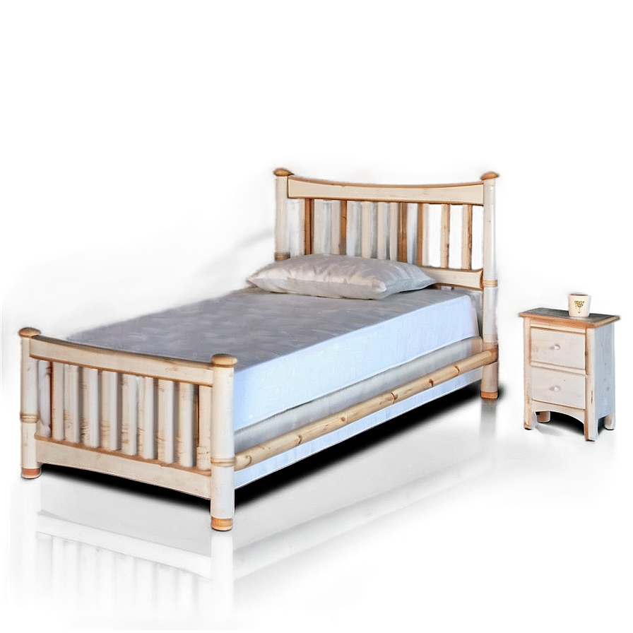 White Bed And Dresser Set Png 26