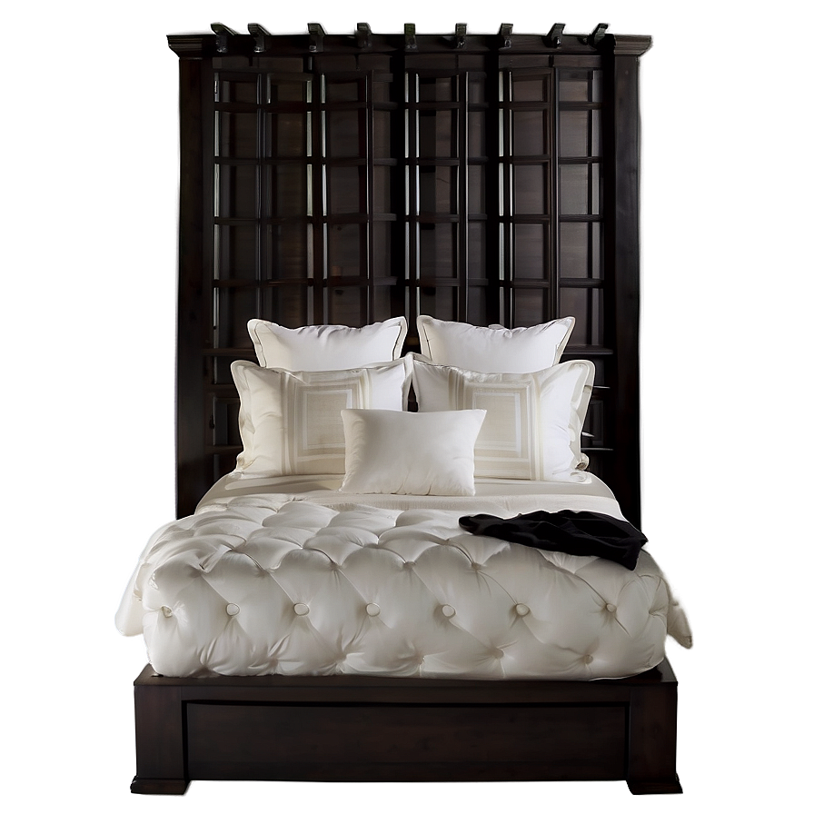 White Bed And Nightstand Png 30