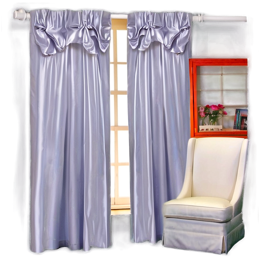 White Bedroom Curtains Png 48