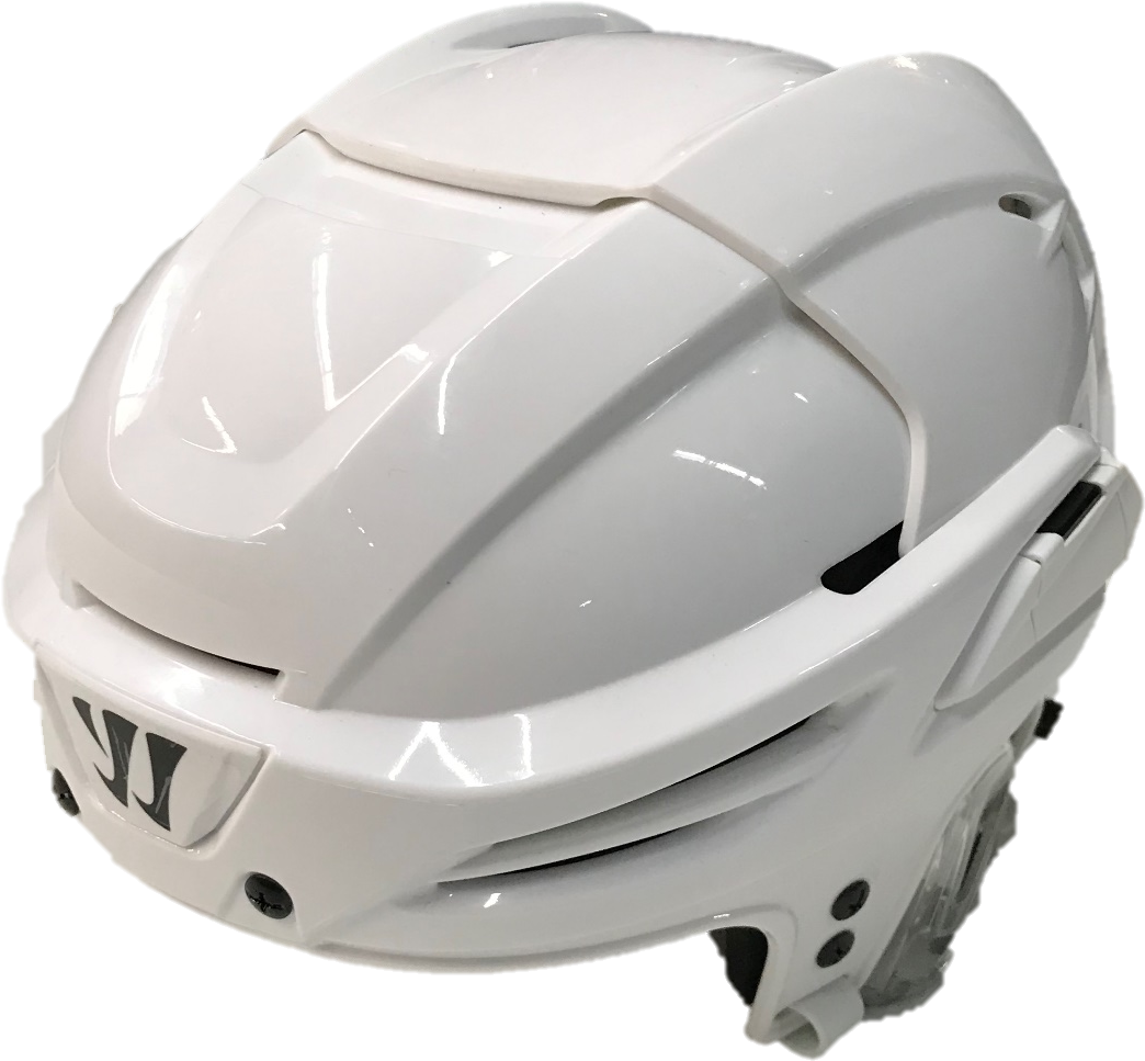 White Bicycle Helmet Side View