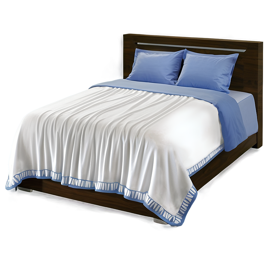 White Blanket For Double Bed Png 59