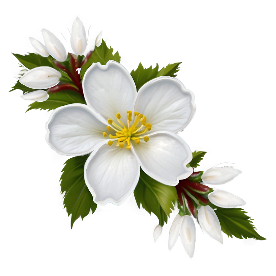 White Blossom Flower Png Ywj