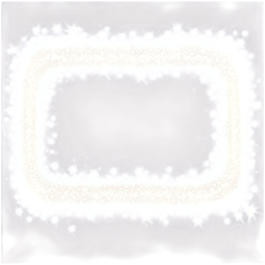 White Border With Sparkles Png 80