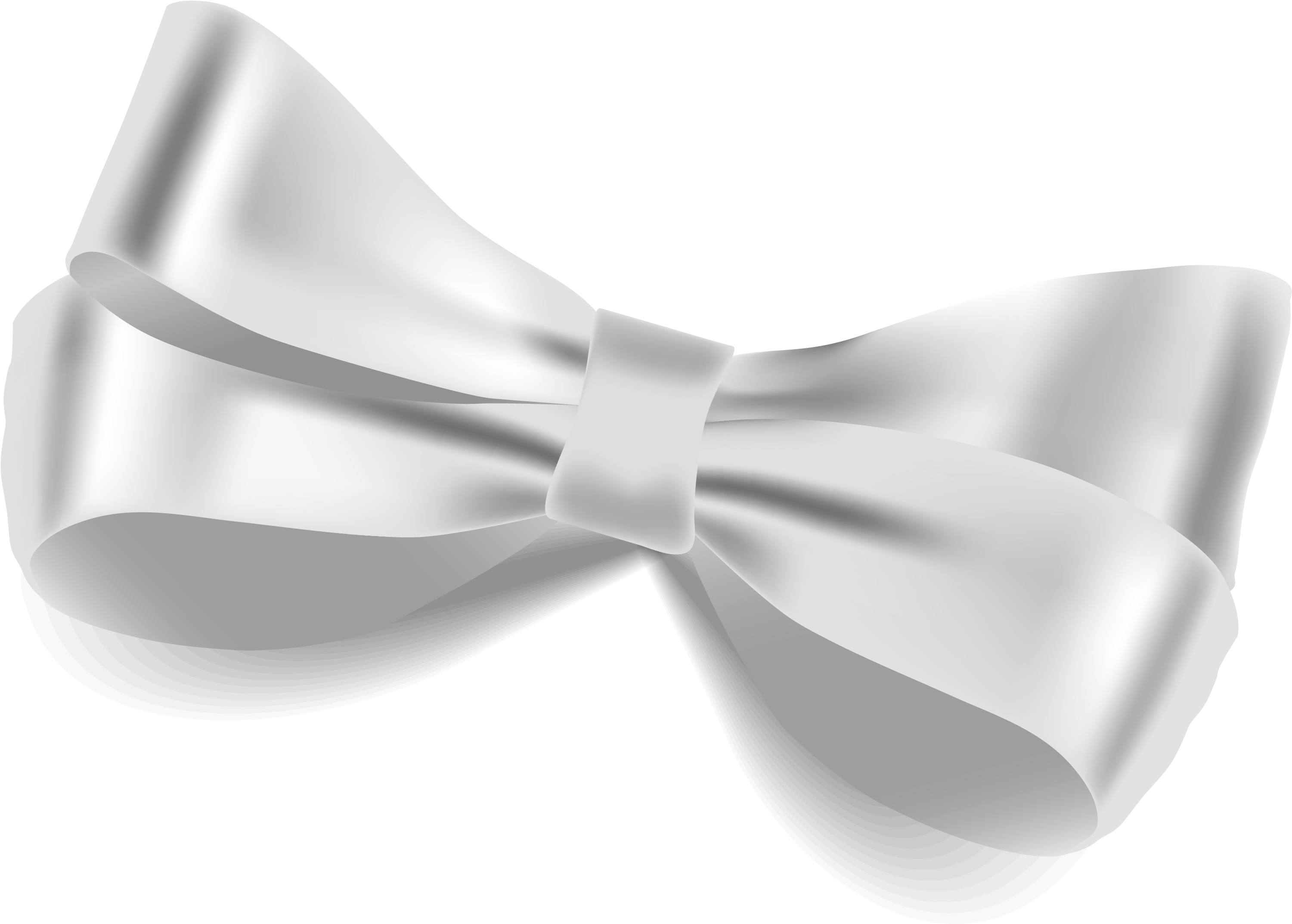 White Bow Tie Graphic