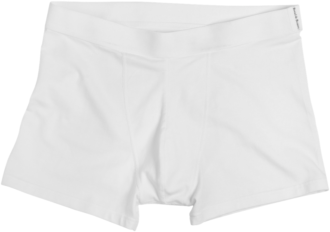 White Boxer Shorts Isolated