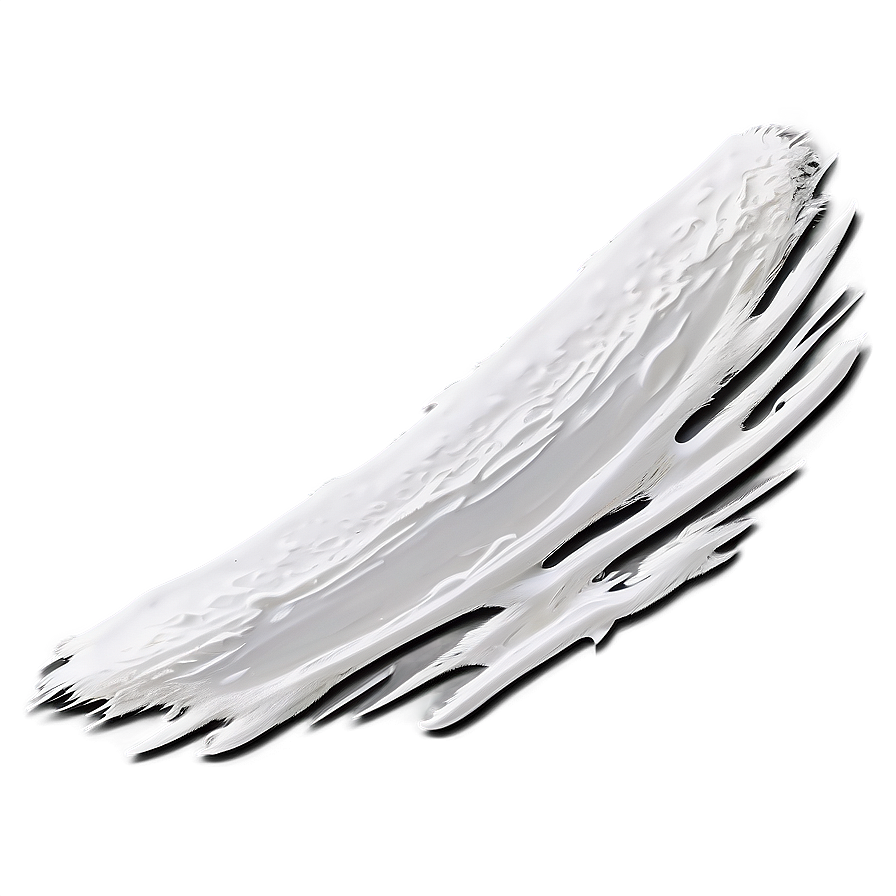 White Brush Stroke Border Png Xbp97