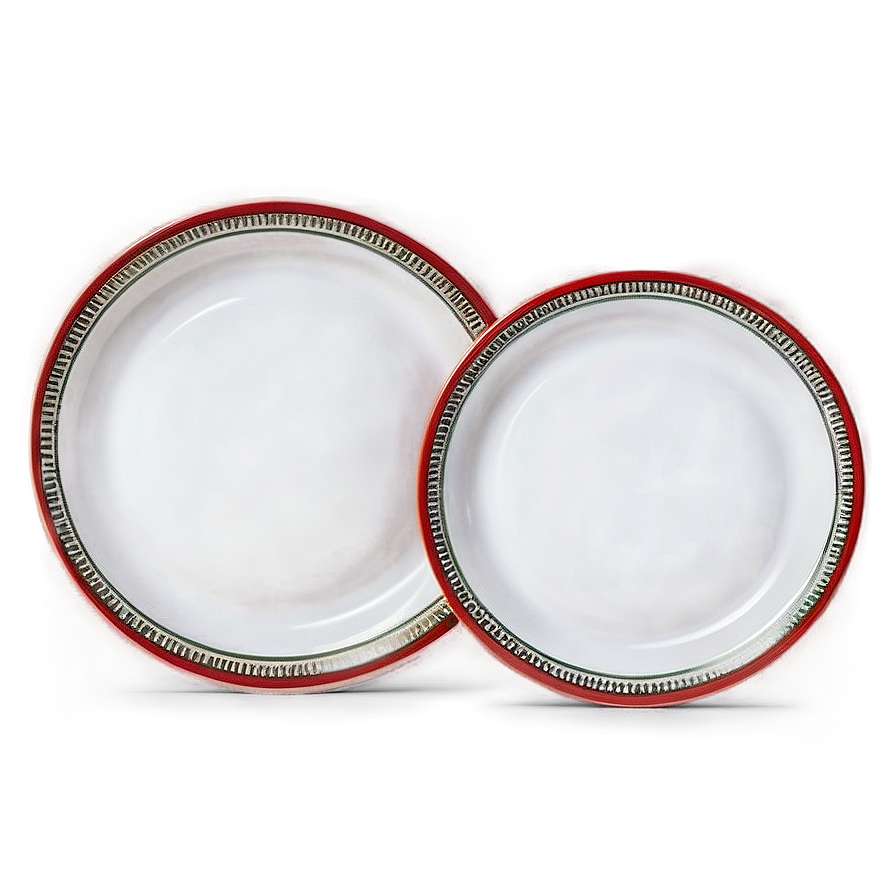 White Buffet Plate Png 63