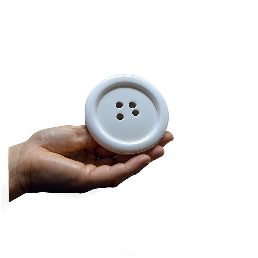 White Button Badge Png 06272024