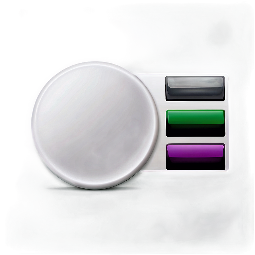 White Button For Ui Design Png Osl36