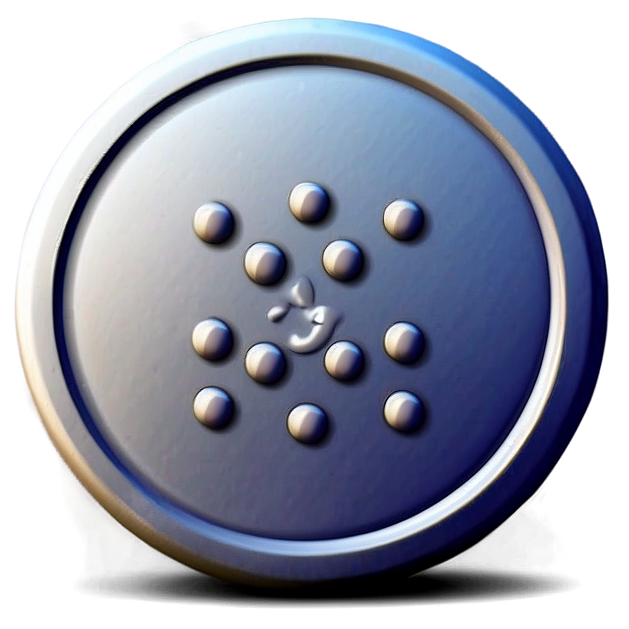 White Button Illustration Png 87