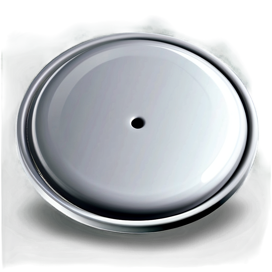 White Button With Gloss Effect Png 06272024