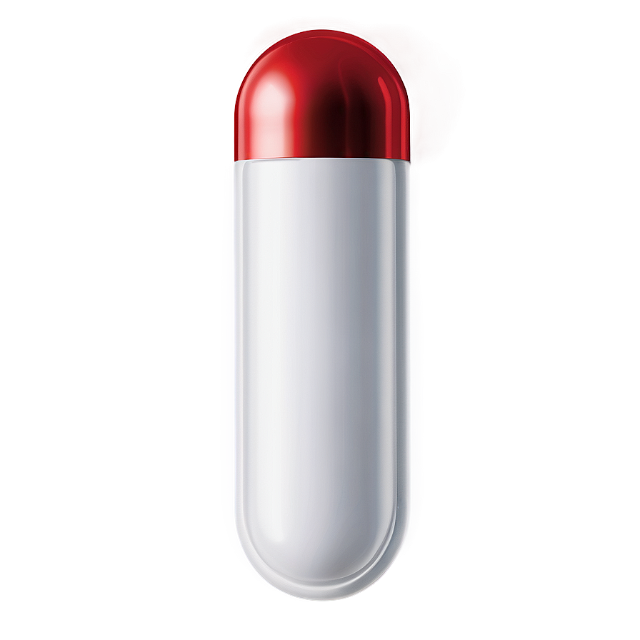 White Capsule On White Background Png 2