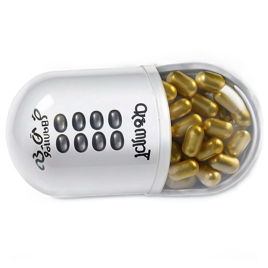 White Capsule Supplement Png Wrh77