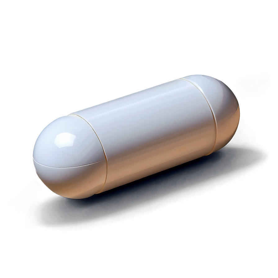 White Capsule With Shadow Png Lsm14