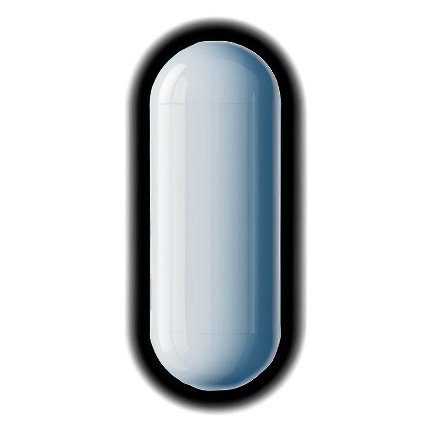 White Capsule With Shadow Png Onu99