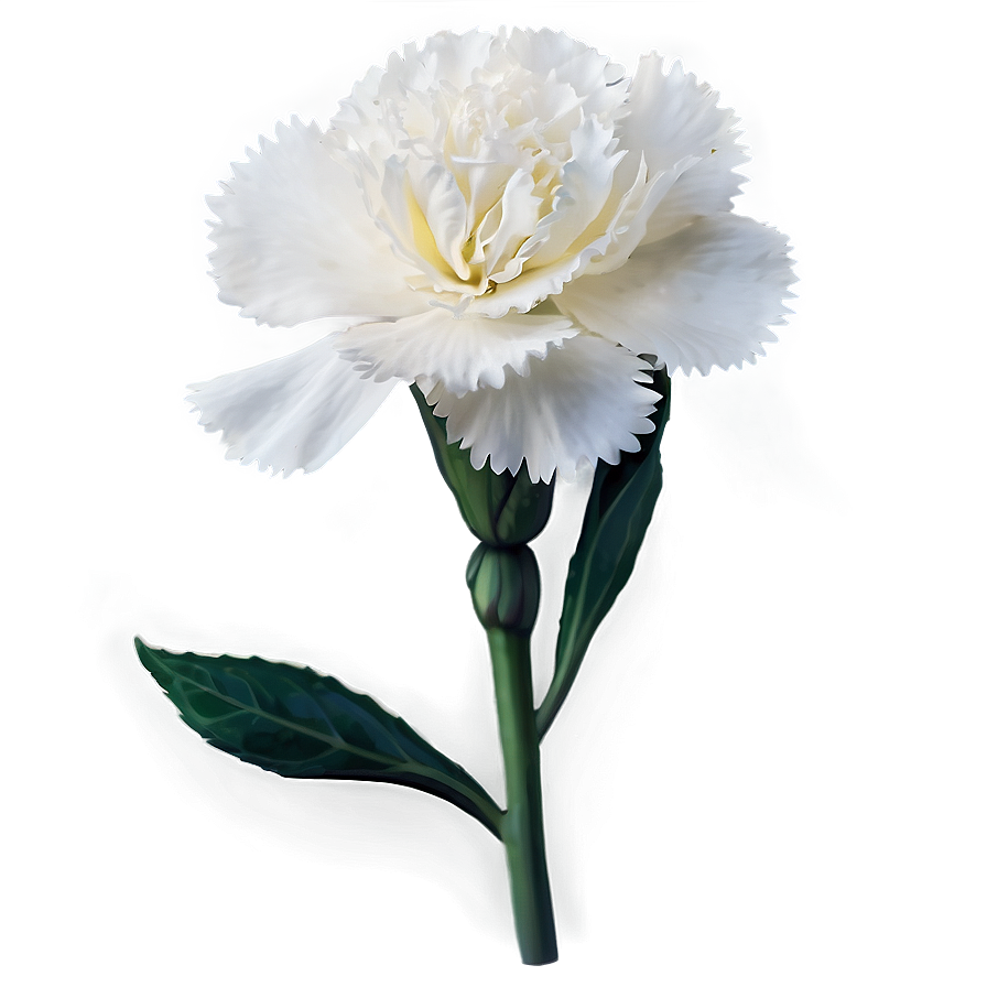 White Carnation Flower Png 72