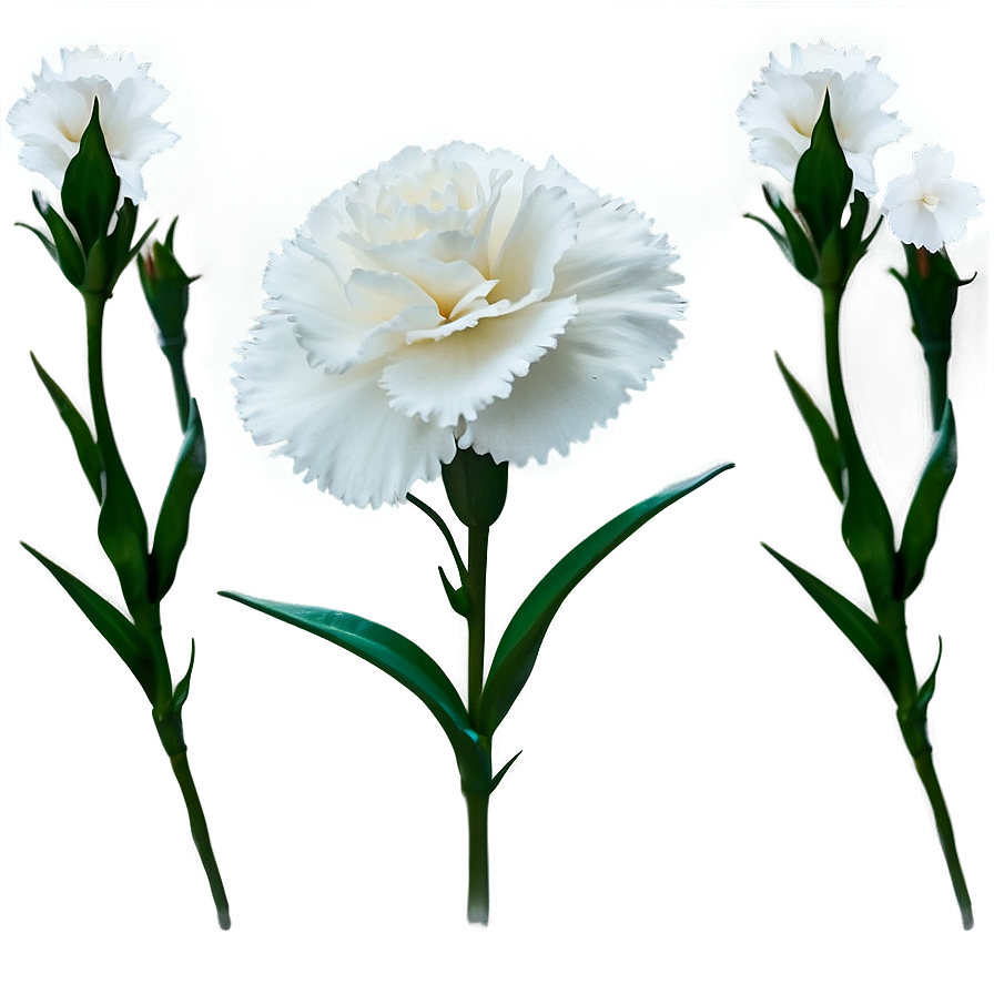 White Carnation Flower Png 73