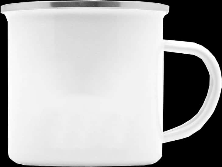 White Ceramic Coffee Mug Isolated