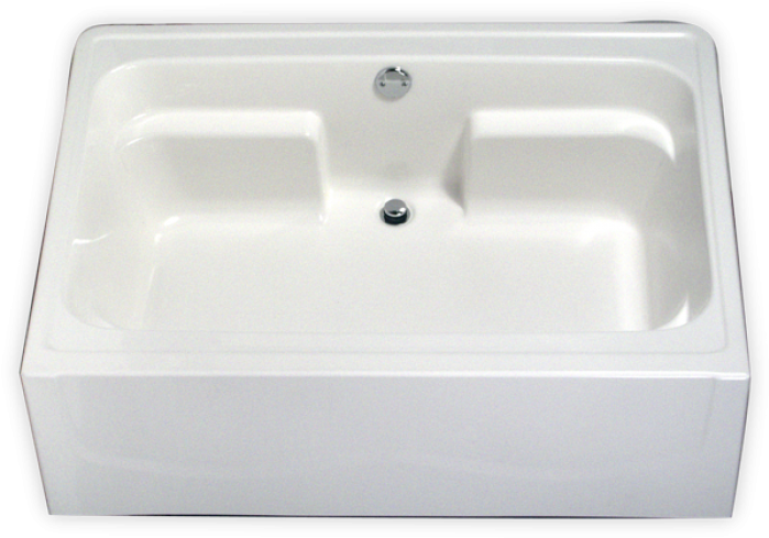 White Ceramic Laundry Sink