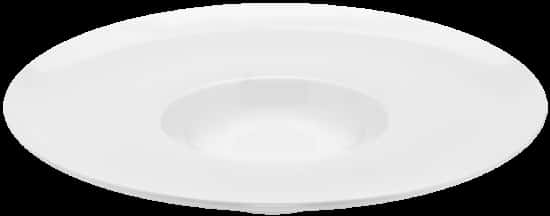 White Ceramic Plate Top View
