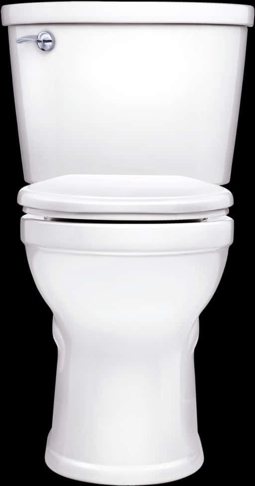 White Ceramic Toilet Isolated