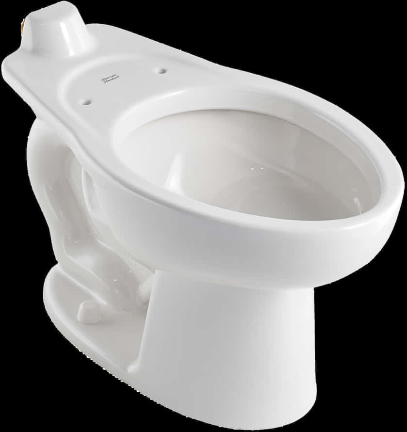 White Ceramic Toilet Side View