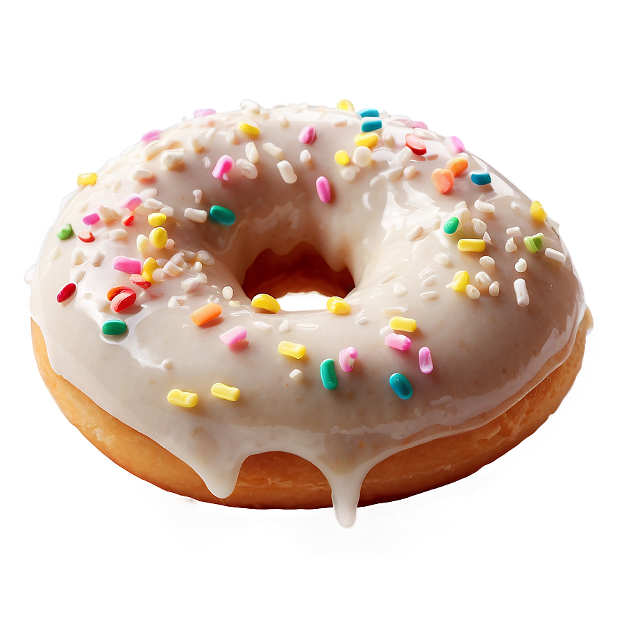 White Chocolate Donut Png Qco86