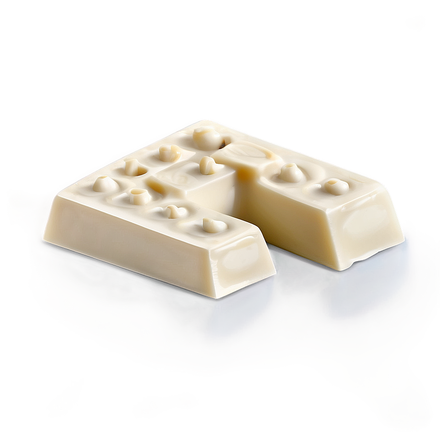 White Chocolate Piece Png 06272024