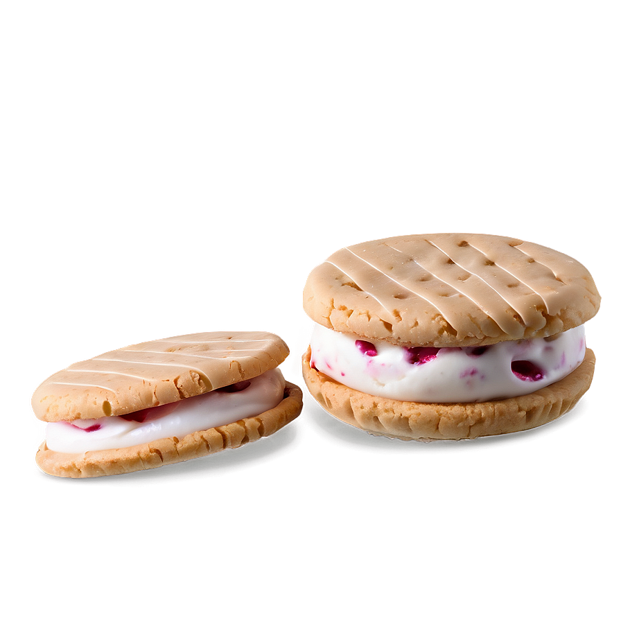 White Chocolate Raspberry Ice Cream Sandwich Png Rqj25