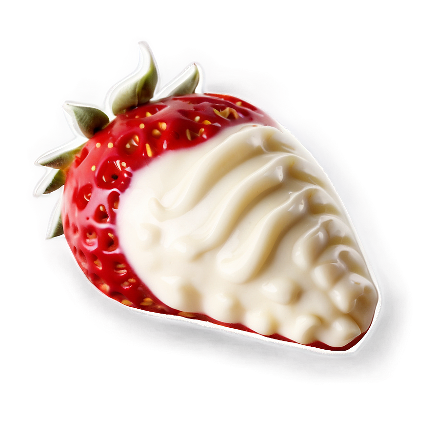 White Chocolate Strawberry Png Khk