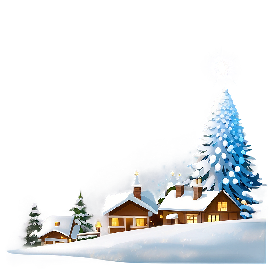 White Christmas Tree Illustration Png Yrn