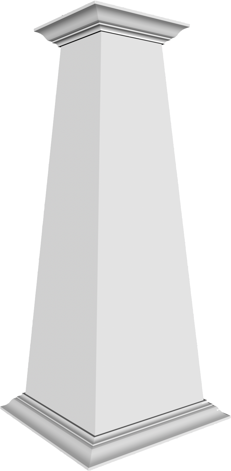 White Classic Column3 D Render