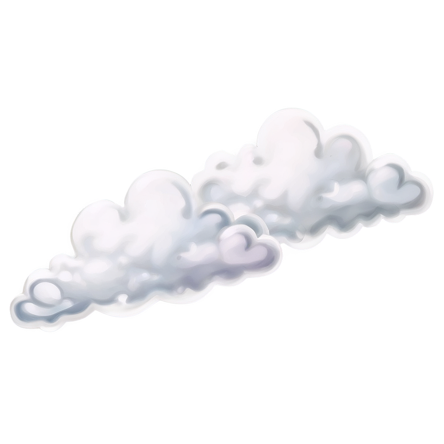 White Cloud Aesthetic Png 06122024