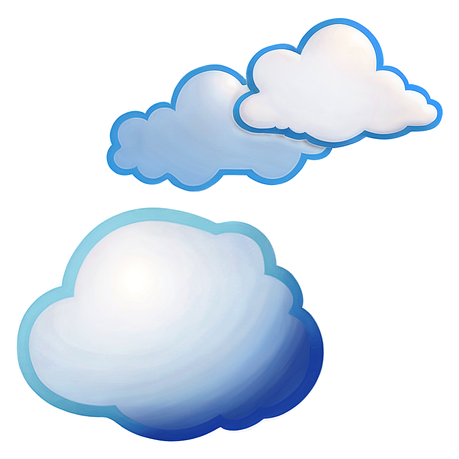 White Cloud Outline Png 06122024