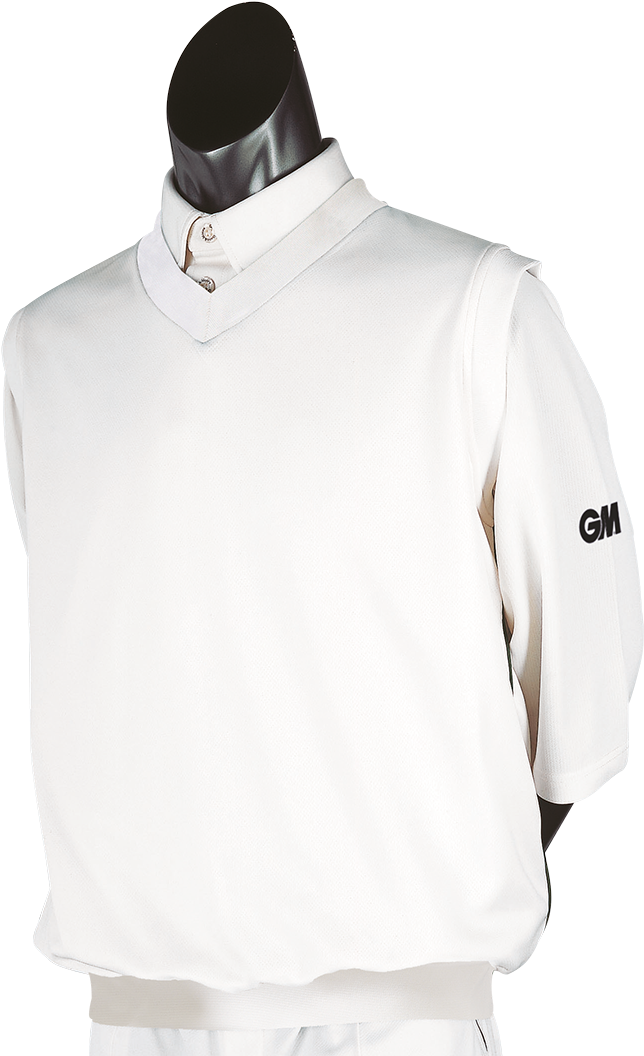 White Cricket Polo Shirt Mannequin