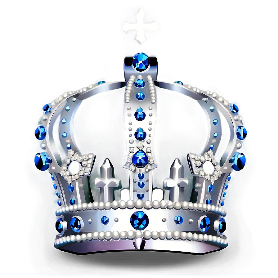 White Crown With Diamonds Png 06252024