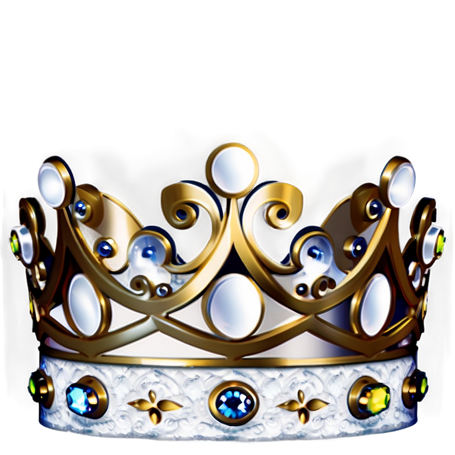 White Crown With Lace Png 30