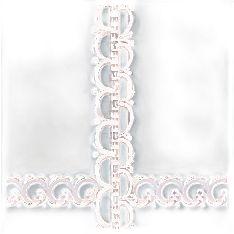 White Curly Border Png Paw85