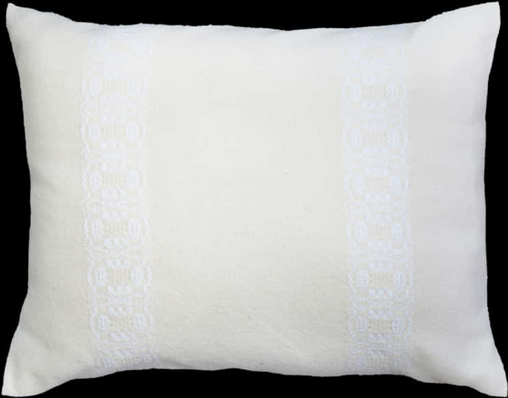 White Decorative Lace Pillow