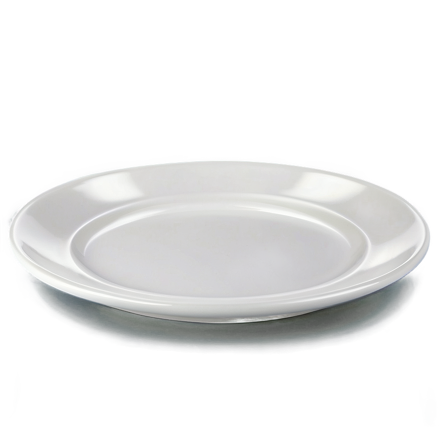 White Dessert Plate Png 06212024