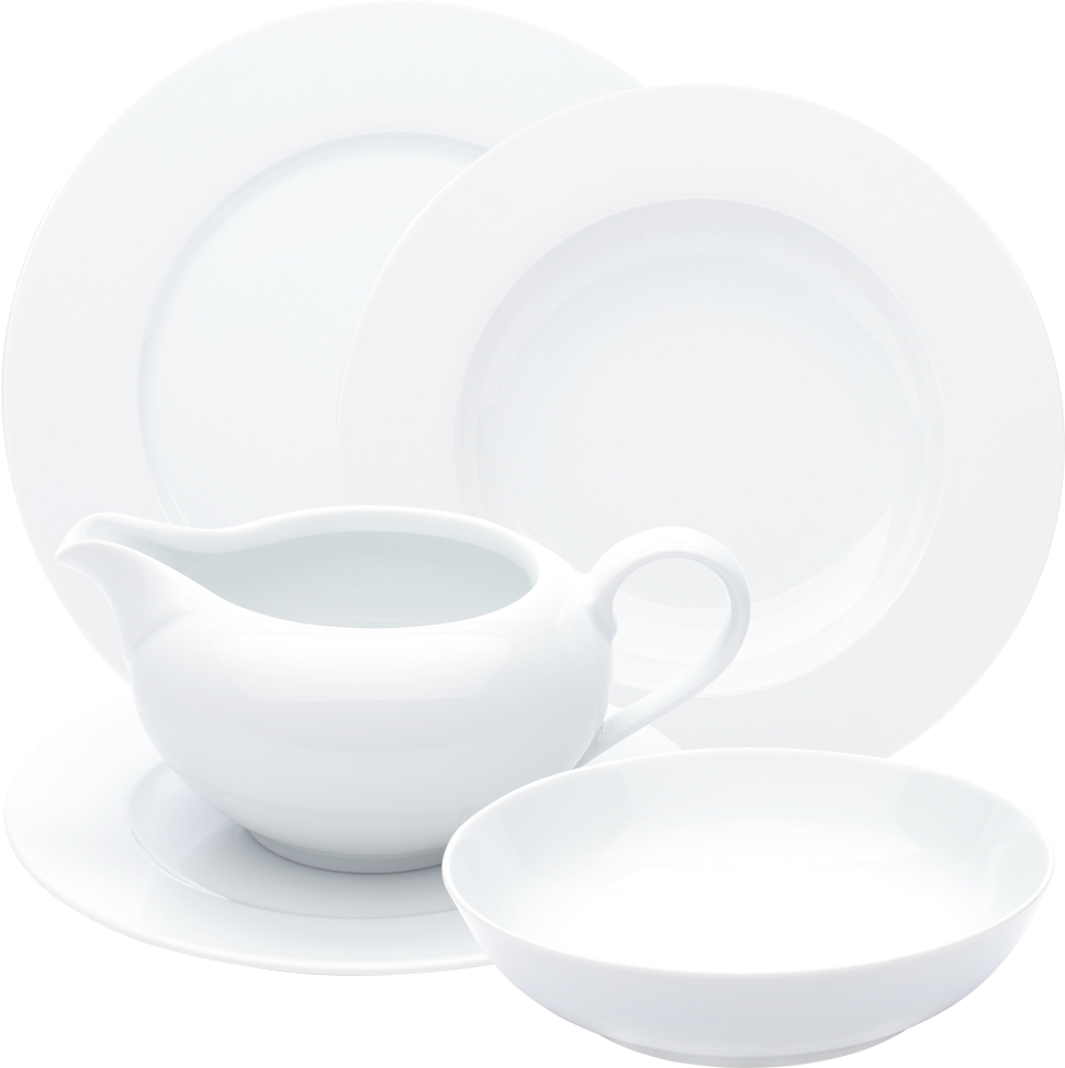 White Dinnerware Set