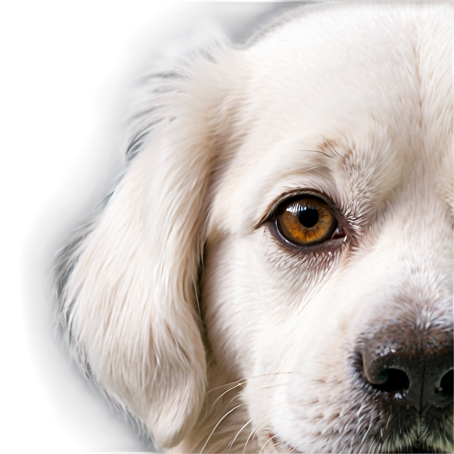 White Dog Close Up Png 95