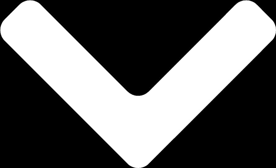 White Downward Arrow Graphic