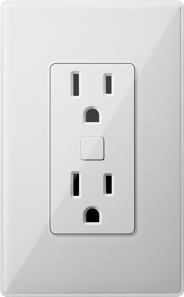 White Electrical Outlet Switch