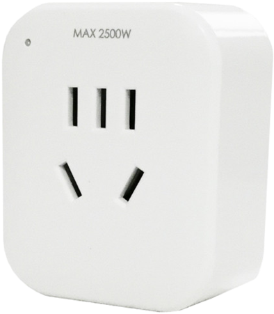 White Electrical Plug Adapter2500 W