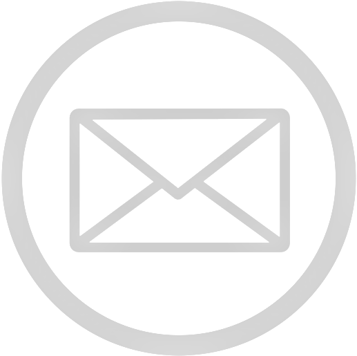 White Email Icon Simple Design