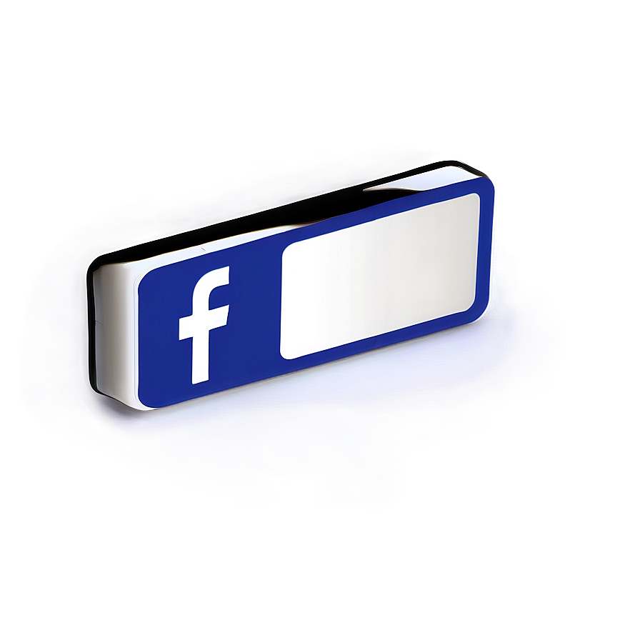 White Facebook 3d Icon Png Het6