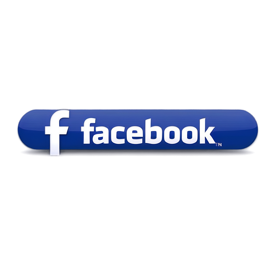 White Facebook Button Png 06272024