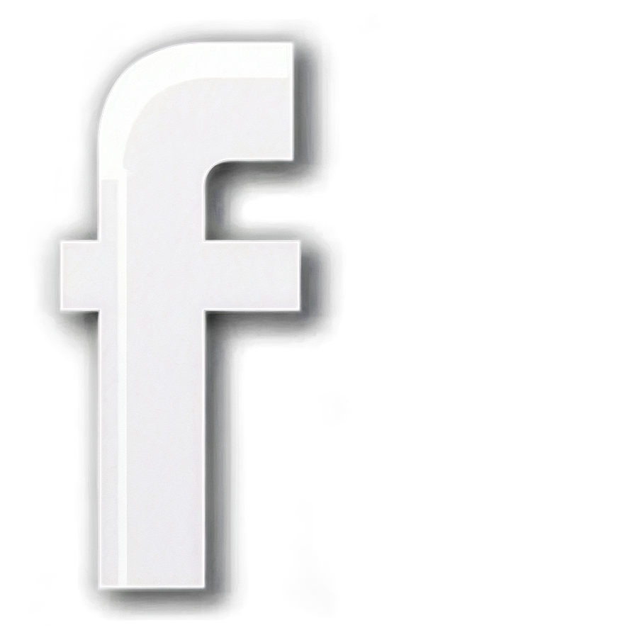 White Facebook Logo High Resolution Png 06272024