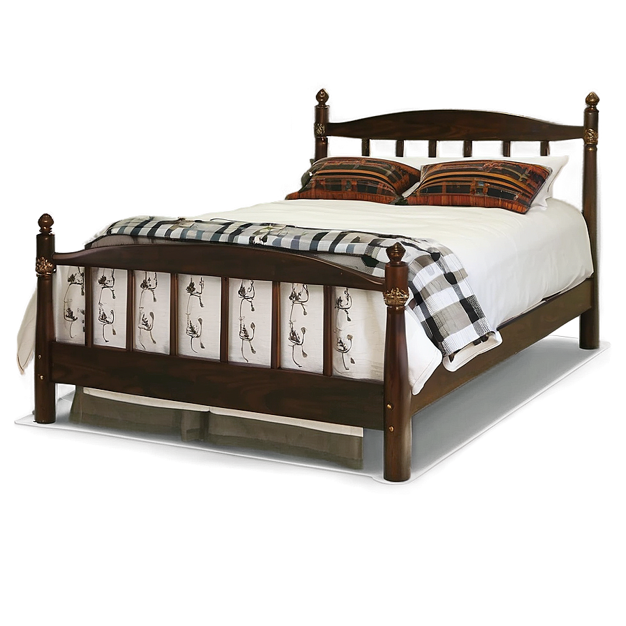 White Farmhouse Bed Png 80